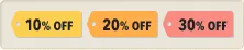 10%off 20%off 30%off